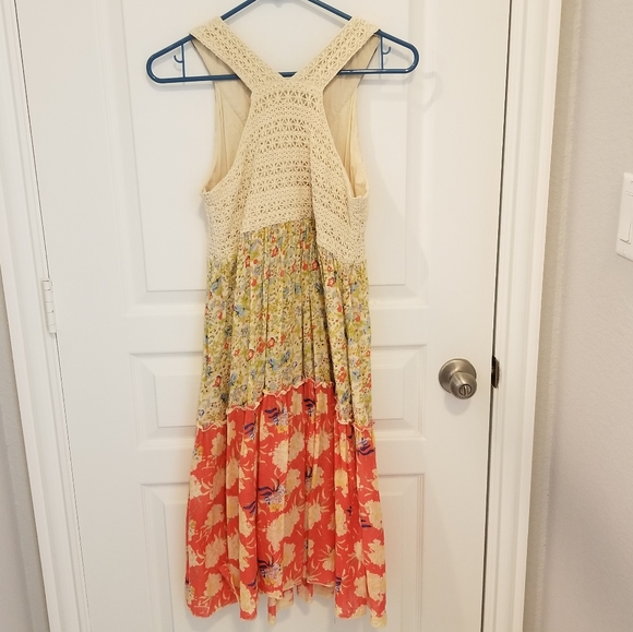 Beaded Crochet Floral Festival Dress - Picture 2 of 6